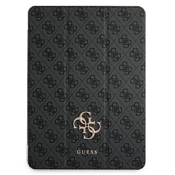 Guess 4G Kollektion Luxus Schutzhülle Buchcover für iPad 11" (2021) grau/schwarz